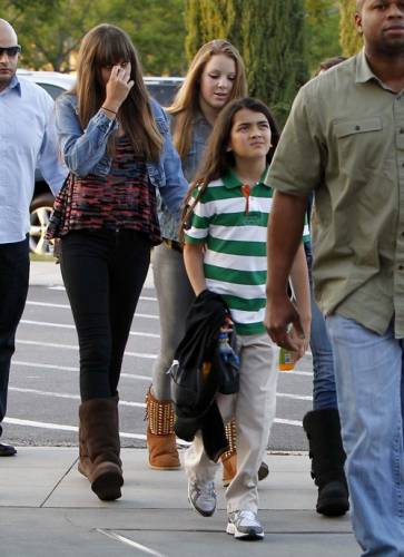 Paris and Blanket at the movies
